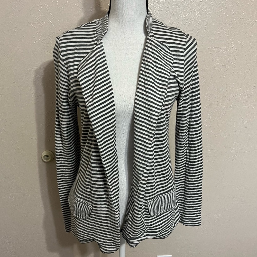 NWT Dolan Anthropologie Striped Open Long Sleeve Knit Jacket Womens Size Small
